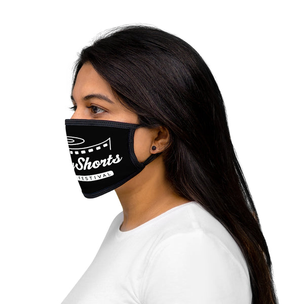 HollyShorts Black/White Mixed-Fabric Face Mask
