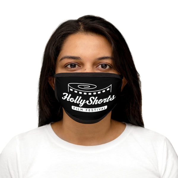 HollyShorts Black/White Mixed-Fabric Face Mask